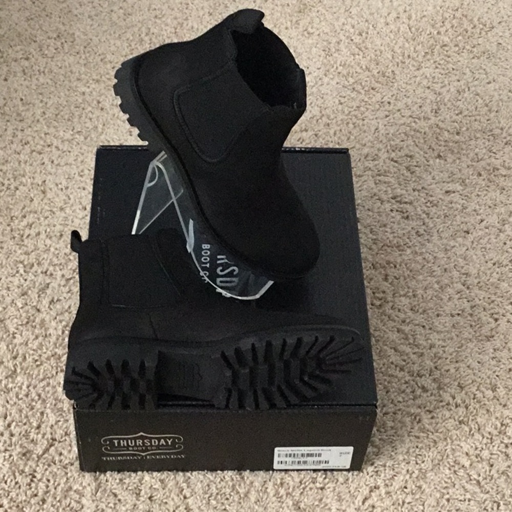 Thursday Boot Company black oiled leather Chelsea boot